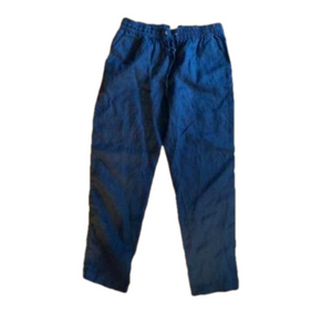 Navy H&M Pull-on Linen Pants size Medium ladies sold out online Like New spring
